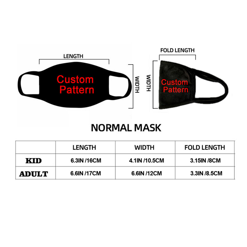 Маска для лица с 3D принтом на заказ, моющаяся маска для лица, маска для лица с защитой от пыли, тканевая защитная маска, многоразовая дышащая маска