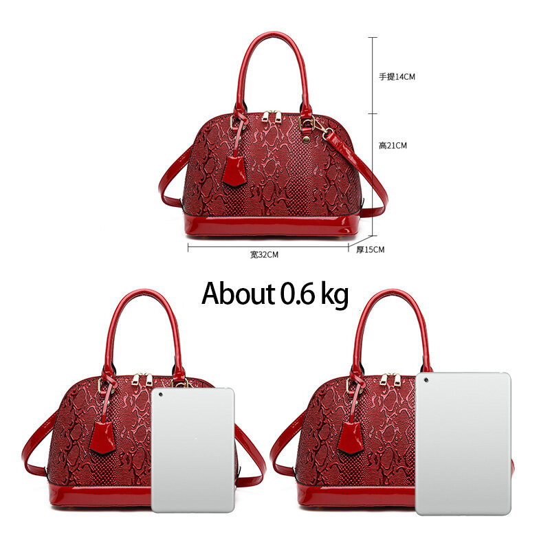 OLSITTI 2 In 1 Pu Leather Serpentine Luxury Shoulder Bags for Women 2021 Designer New Fashion Women's Handbag