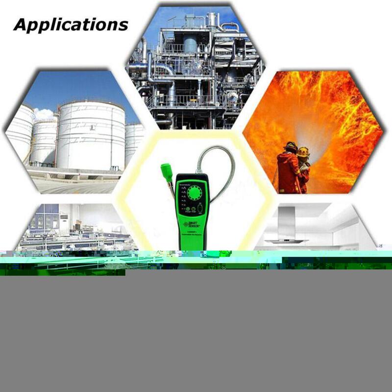 Combustible Gas Detector Flammable Natural Gas Leakage For AS8800F Gas Detector Semiconductor Analyzer Methane Tool Leak Te E0W0