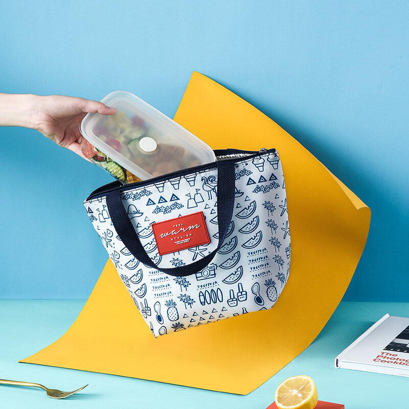Lunch box borsa borsa isolata foglio di alluminio borsa da pranzo addensata borsa da pranzo con borsa di riso borsa da viaggio per ufficio