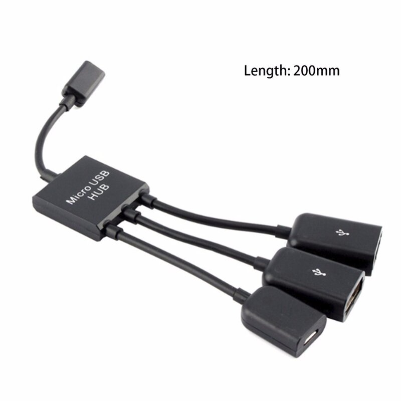 OTG 3/4พอร์ตการชาร์จไฟMicro USB HubสายเคเบิลSplitterตัวเชื่อมต่ออะแดปเตอร์สำหรับสมาร์ทโฟนคอมพิวเตอร์แท็บ...