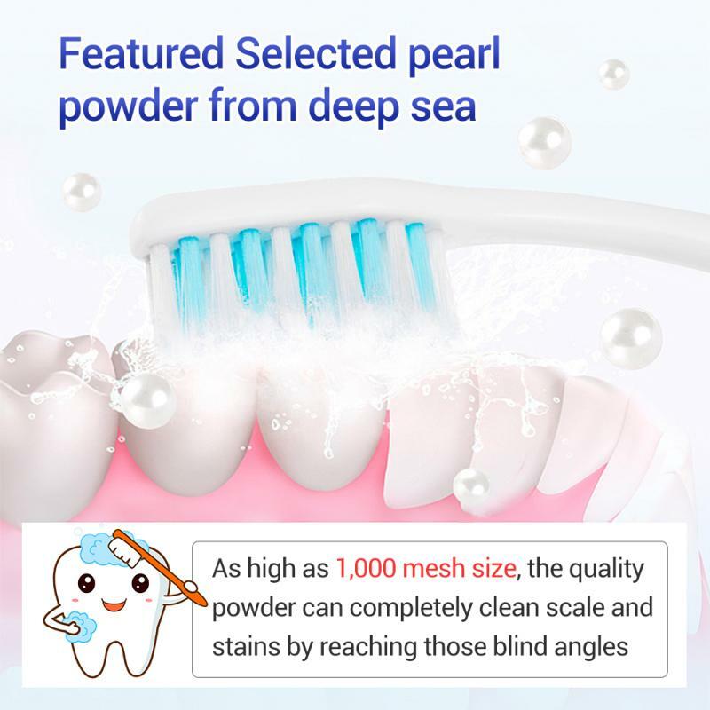 Breylee escova de dentes com poder branqueador, escova de 30g para higiene pessoal, limpeza profunda e remoção da placa bacteriana para promover sorriso branco