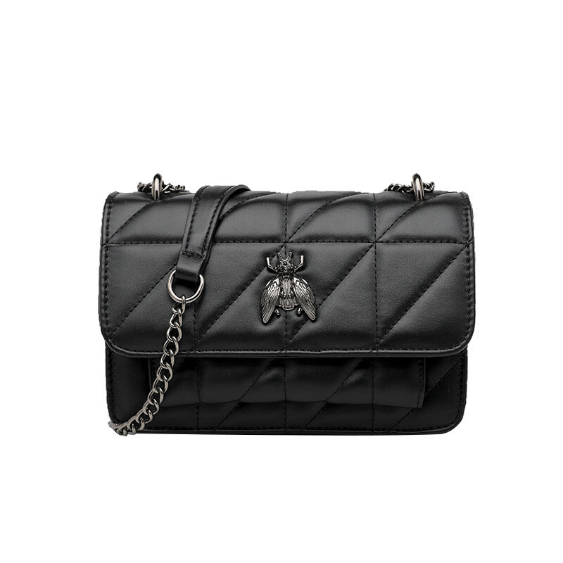 Женская сумка на цепочке Lingge, сумка через плечо, Высококачественная модная универсальная сумка-мессенджер, маленькая сумка на одно плечо, п...