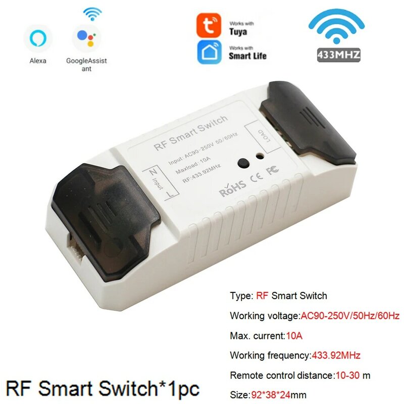 Commutateur Wifi/RF intelligent pour maison, Module d'automatisation, minuterie, disjoncteur intelligent