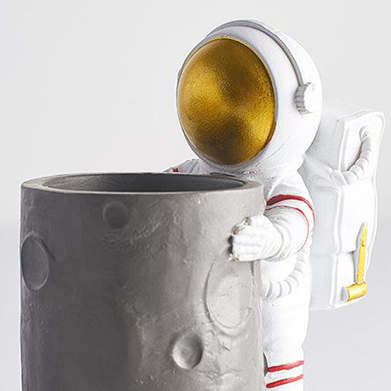 Astronauta Portalápices Estatua De Resina Para Decoración De 