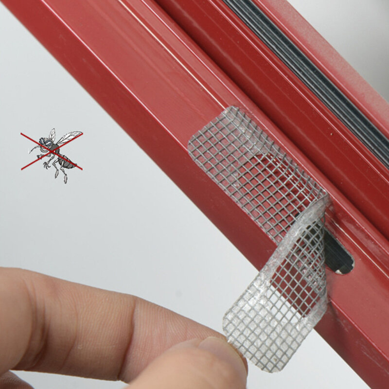 Fita adesiva para reparo de janela, 5 unidades de rede anti-inseto porta janela mosquito reparação adesivo janela acessórios