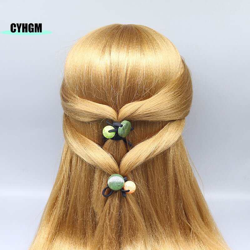 Atacado nova moda coreano elástico faixas de cabelo âmbar corda de cabelo das mulheres acessórios de cabelo laços de cabelo meninas faixa de cabelo A02-3