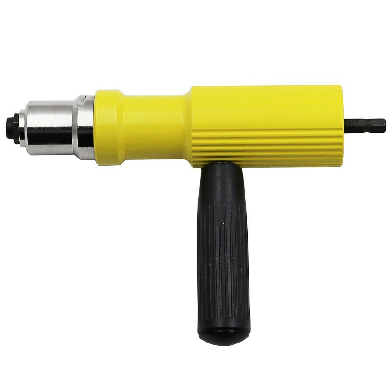 Rebite porca arma elétrica conjunto adaptador de rebitagem inserção para broca sem fio rebitador arma porca ferramenta rebitagem broca adaptador 2.4mm-4.8mm