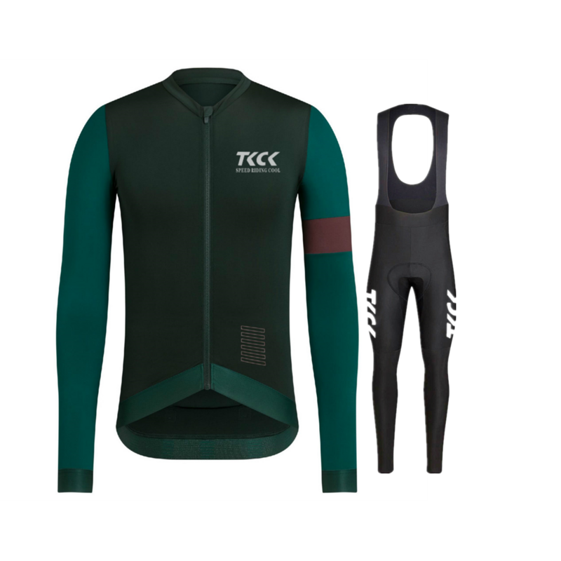 TKCK-Sudadera profesional para bicicleta, Conjunto de camiseta larga de ciclismo, pantalones cortos, maillot DH BMX, 2021