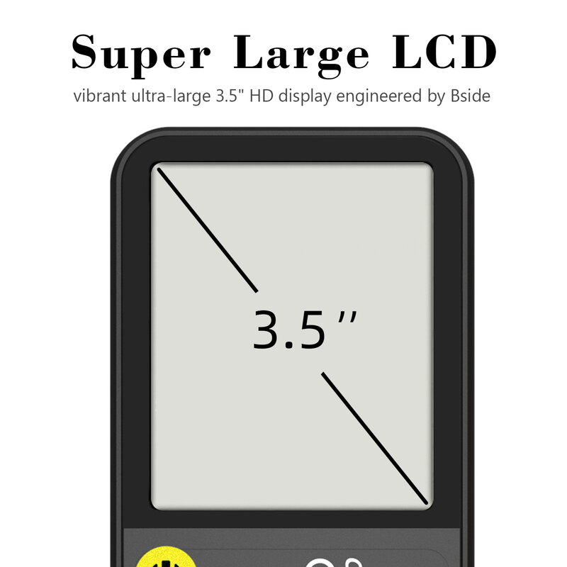 Tragbare Digitale Multimeter MAXRIENY S7 S9 LCD Display DC AC Voltmeter Kapazität Diode NCV Ohm Live Kontinuität Hz Tester