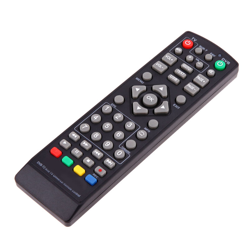Mando a distancia Universal de repuesto para TV DVB-T2, mando a distancia para TV, 1 unidad (batería no incluida)