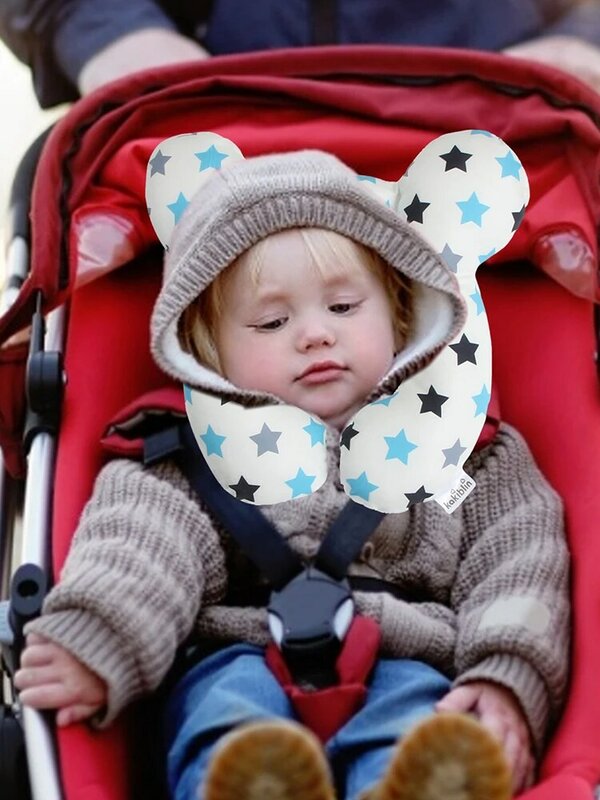 Almohada de viaje para bebé, asiento de coche infantil, cuna, soporte para el cuello