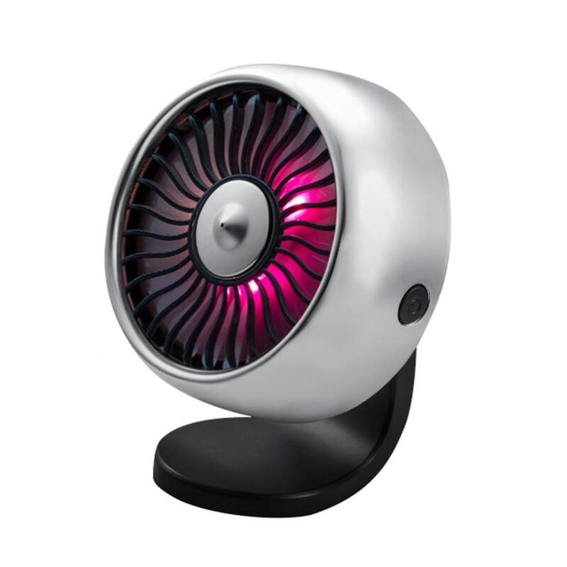 Mini ventilador de refrigeración, enfriador eléctrico de bajo ruido, ajustable, USB, automático, colorido
