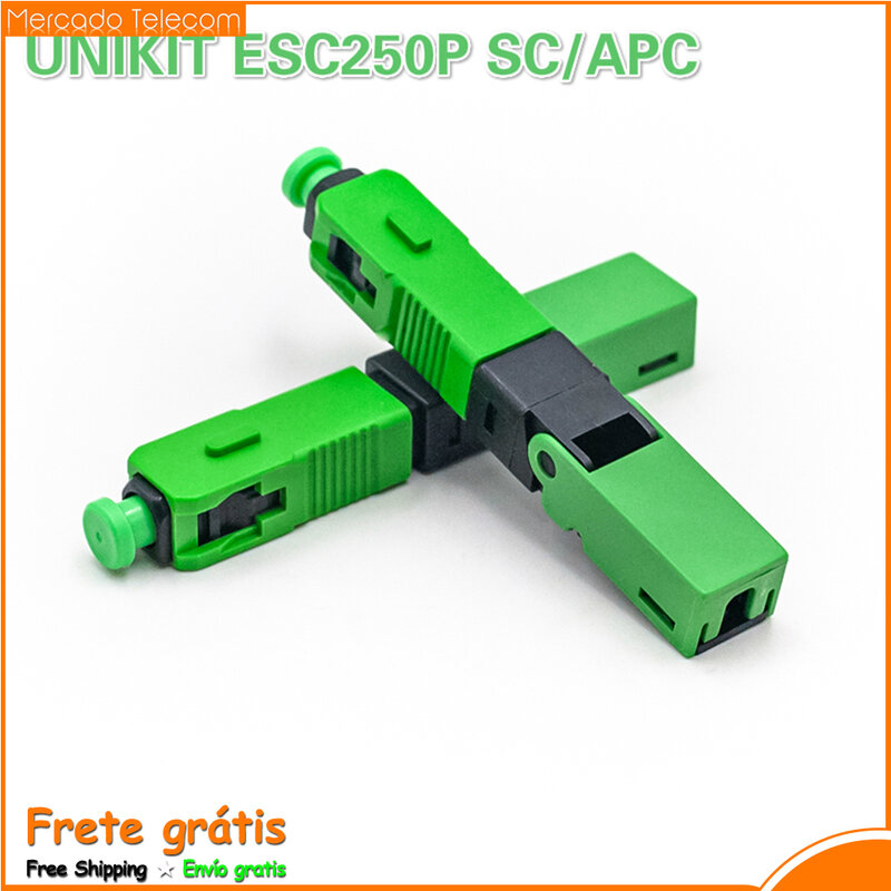 Conector rápido da fibra ótica mecânica do conector rápido de esc250p sc apc pre-polonês rápido