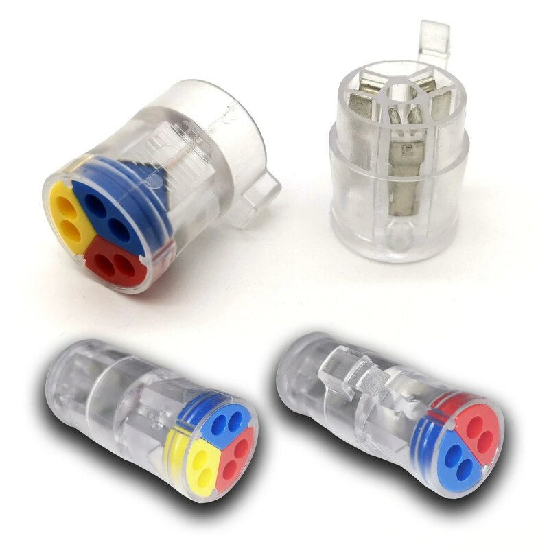 Mini Fast Wire Cable Connectors Universal Compact Conductor Spring Splicing Wiring Connector Push-in Terminal Block SPL-42 212