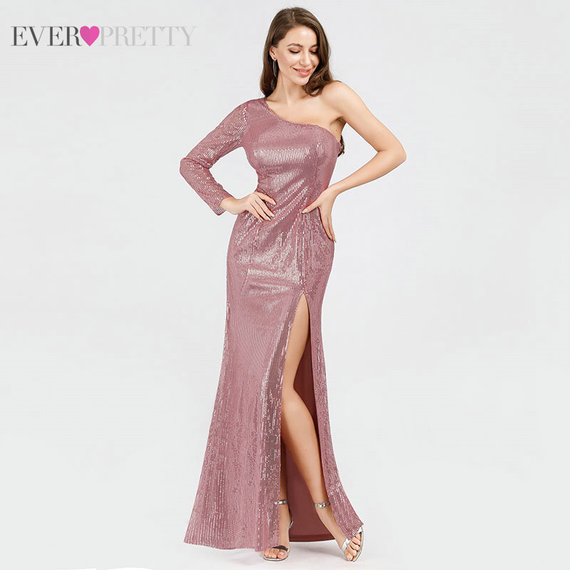 Ever Pretty-فستان سهرة طويل من الحرير والشيفون ، فستان سهرة أنيق ، خط A ، رقبة على شكل V ، لحفل الزفاف ، 2021