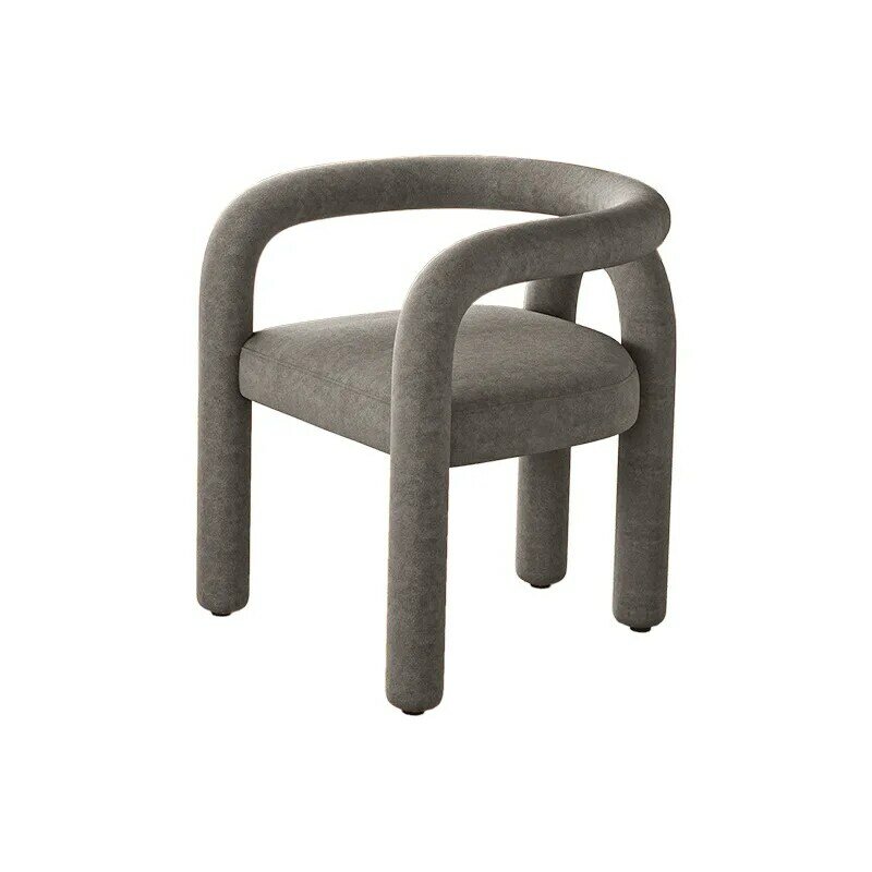 Fauteuil à coude de forme spéciale, nordique, moderne et simple, chaise circulaire de salon, modèle d'étude, chaise de salon