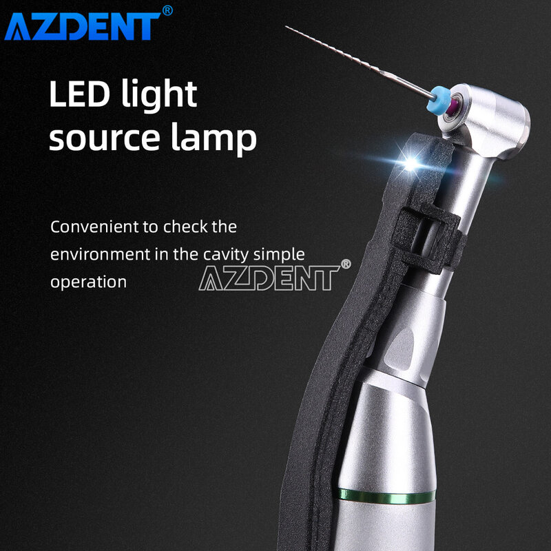 AZDENT Dental Wireless Endo Motor Smart with LED Lamp 16:1 Standard Contra Angle Endodontic Instrument