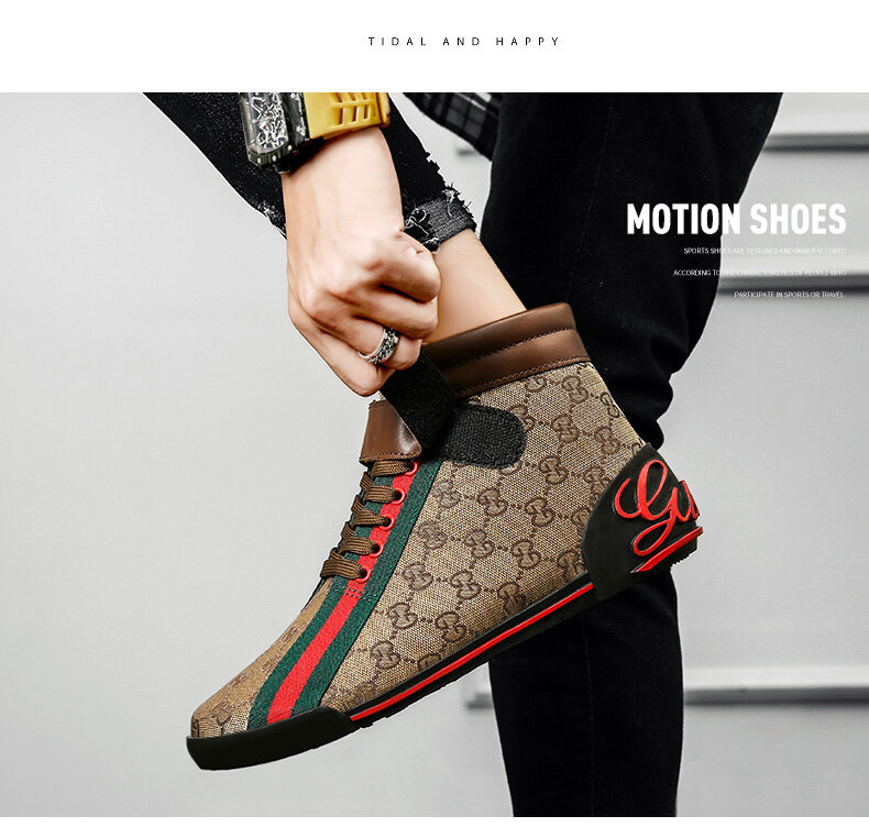 Men's Canvas Letter Embroidery Flat Bottom Fashion Trend with Sports Lace Up Multicolor Classic Casual Shoes YX098