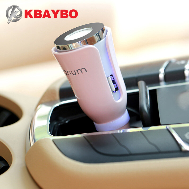 Car Aroma Diffuser Car Aromatherapy Mat Diffuser with Dual Power USB Car Charger 5-Color Selection