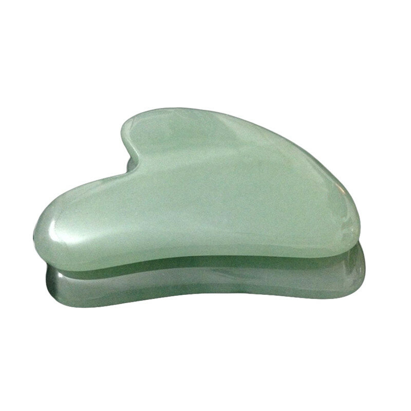 Jade natural gua sha raspador placa massagem rosa quartzo jade guasha pedra para rosto pescoço pele levantamento rugas removedor cuidados com a beleza