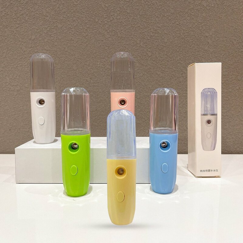 Humidificador de mano para cuidado de la piel, aerosol facial hidratante USB Nano, instrumento de belleza de vapor facial