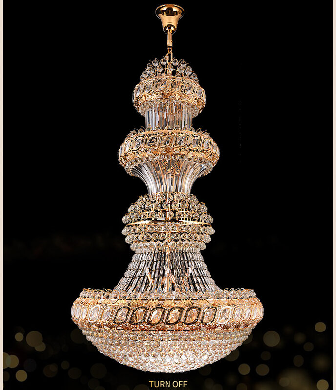 Amerykańska nowoczesna kryształowa żyrandol LED Light duży długi europejski kryształowe żyrandole oświetlenie oprawa hotelowa oświetlenie wewnętrzne domu