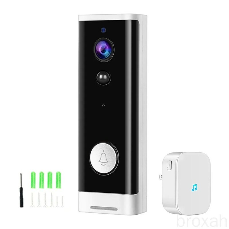 Tuya – sonnette intelligente sans fil, wi-fi, vidéo, étanche, caméra de sécurité pour la maison, broxah Yb