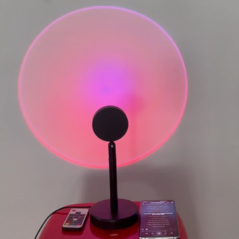 NOUVEAU Contrôle de La Musique À Distance RGBW Coucher Lampe De Projection Arc-En-Ciel Atmosphère Lumière Led Pour la Chambre À Coucher À La Maison Boutique Fleur Décoration Murale