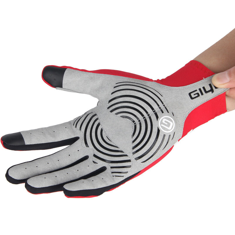 Gants de cyclisme coupe-vent pour hommes et femmes, avec écran tactile, antidérapants, longs doigts, en Gel, pour le sport