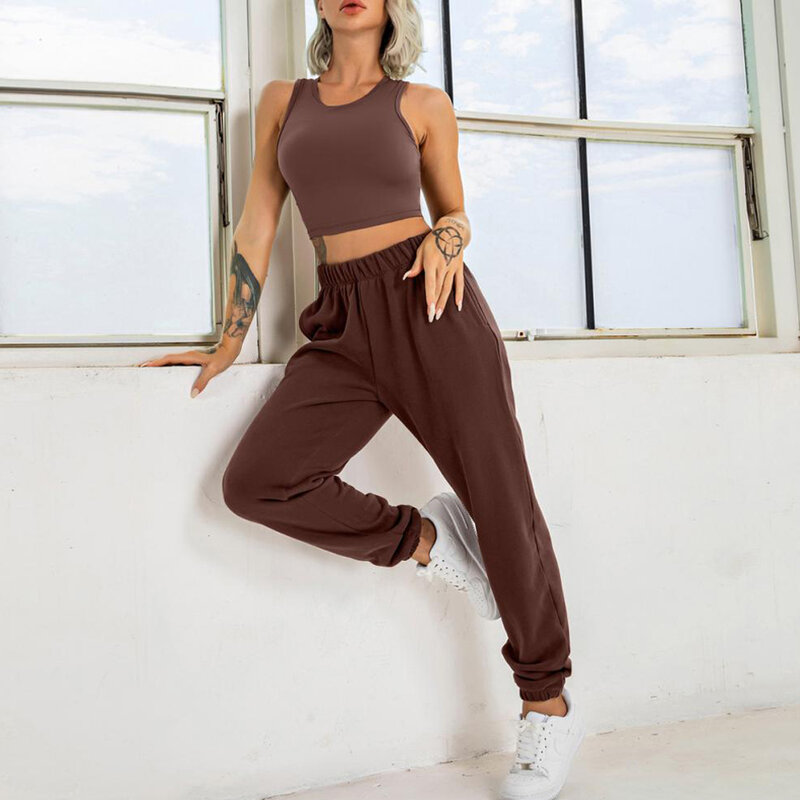 Conjunto de yoga conjunto de yoga conjunto de roupas esportivas conjuntos de treino roupas femininas