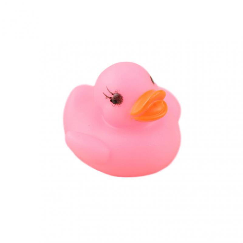 Zabawki do kąpieli dla niemowląt Mini czujnik wody Luminous Duck kolorowe diody LED zabawki certyfikat bezpieczeństwa CE zabawki odpowiednie dla dziecka