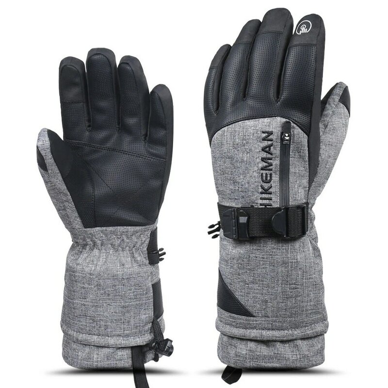 Лыжные перчатки водонепроницаемые перчатки с функцией сенсорного экрана перчатки для сноуборда с подогревом теплые перчатки для снегоход...