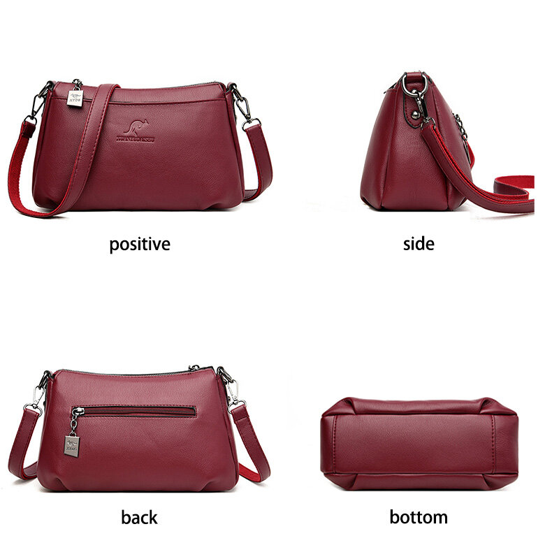 เก่า TANG คุณภาพสูงแฟชั่นสีทึบกระเป๋าหนังกระเป๋าผู้หญิง2021ออกแบบใหม่กระเป๋าถือแฟชั่นกระเป๋า...