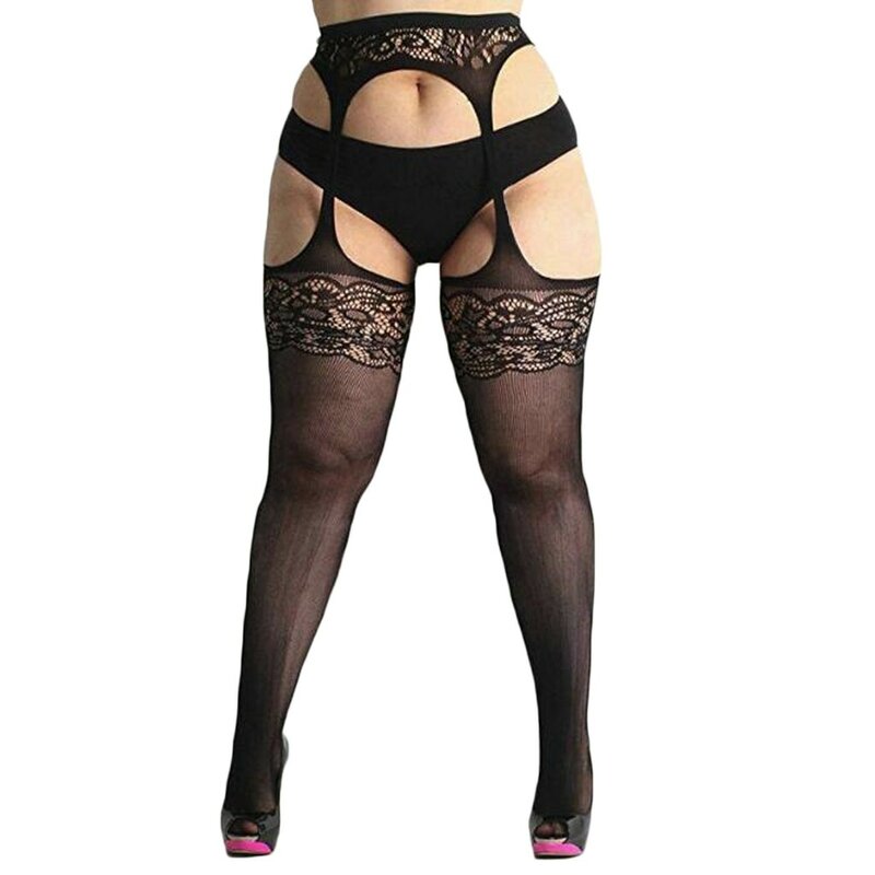 Sexy Underwear Sexy Lingerie Porno Babydoll Fishnet Stockings Female Plus Size Lace Tights Stocking Lenceria Hot Erotic Costumes