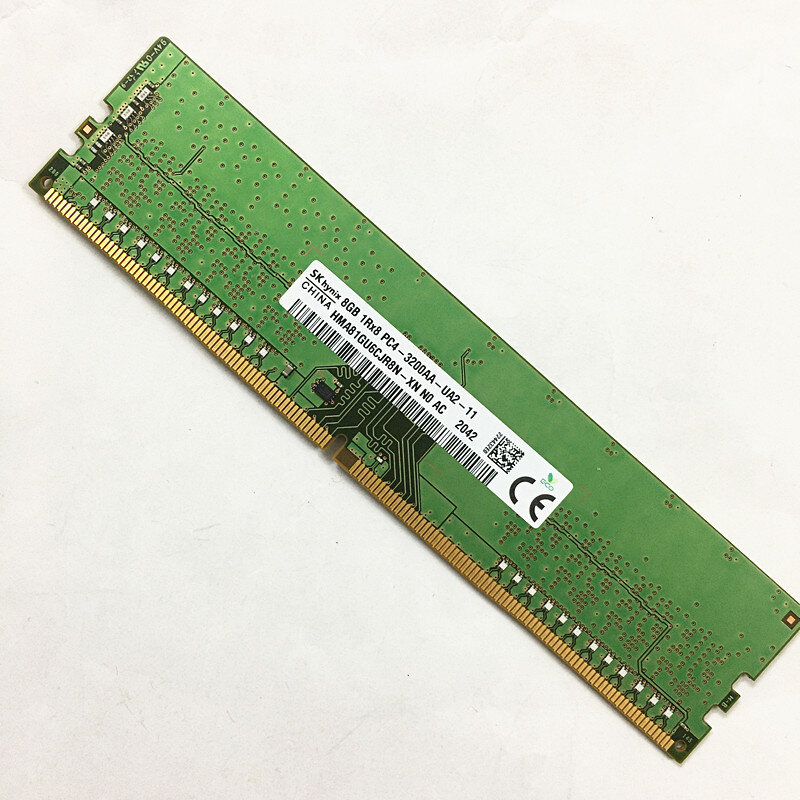 SK hynix – mémoire de serveur d'ordinateur de bureau, modèle ddr4, capacité 8 go 8 go, fréquence d'horloge PC4-3200AA-UA2-11/3200MHz, ram 1Rx8