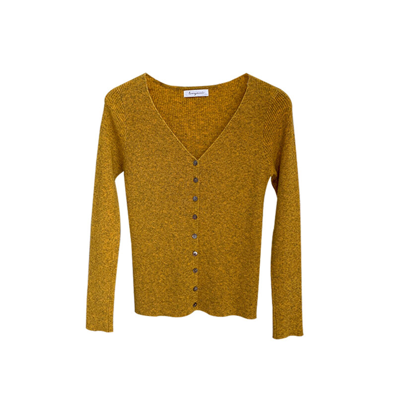 Cardigan lavorato a maglia da donna 2020 nuovo cappotto maglione sottile primavera, autunno e inverno Slim scollo a v corto esterno top vendita calda