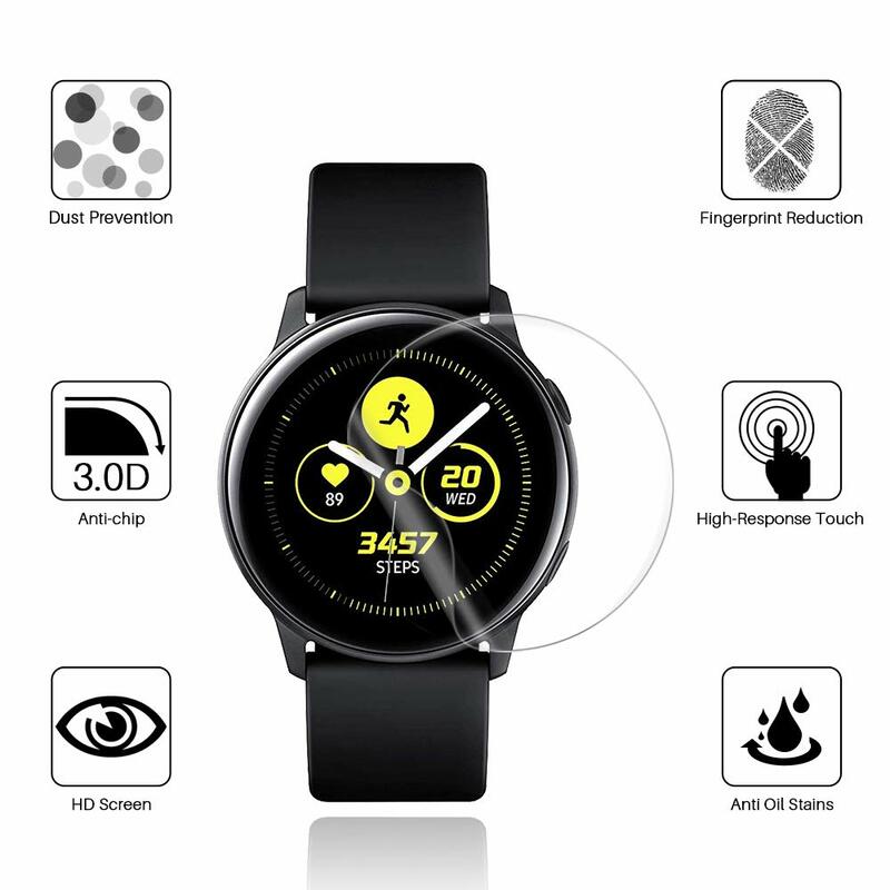 40mm HD Film Protecteur Pour Samsung Galaxy Watch Active 2 Protecteur D'écran Pour Samsung Galaxy Watch Active 2 Anti-rayures Film HD