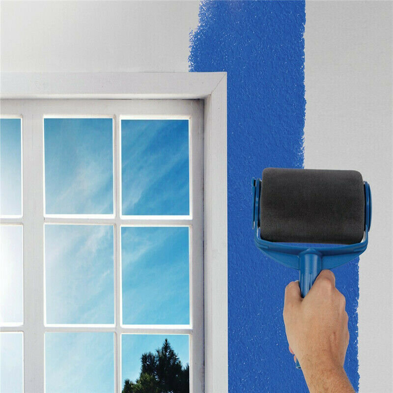 Multifunções kit de rolo pintura pro corredor canto escova casa escritório parede decorar diy lidar com pintura conjunto ferramentas rolos