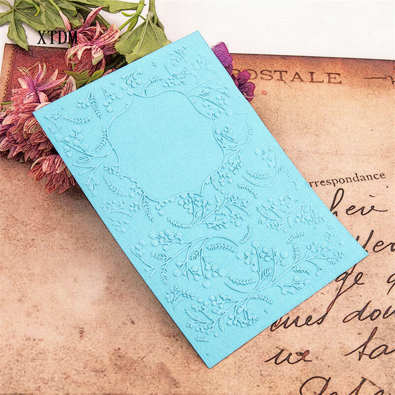 Pasen Plastic Bloem Tak Template Craft Card Making Papieren Kaart Album Bruiloft Decoratie Embossing Mappen