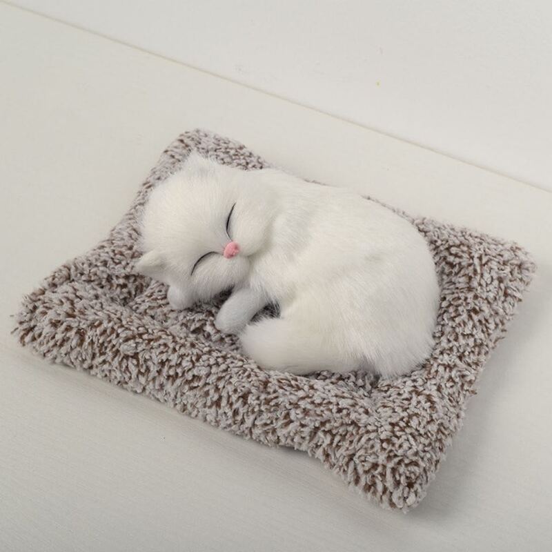 Multi-style Mini Cute Simulation Sleeping Cat Children’s Gift Home Decoration Photography Props Pet Companion Couple Holiday Gif