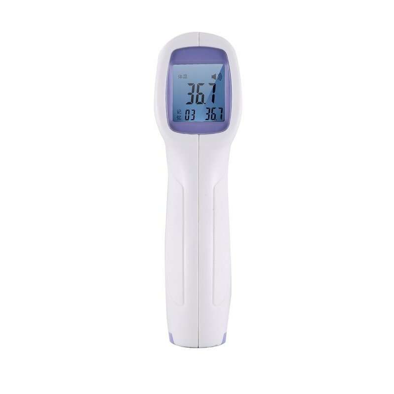 US Stock Digital Infrared Temperature Gun LCD Display Non-contact IR Forehead Ear Temperature Measurement for Baby Kids Adults