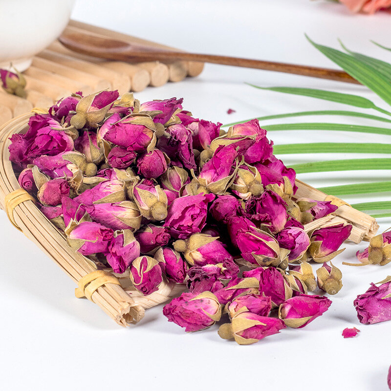 Té de flores rosa Pingyin Rose Bud Flower Bud Dry-brewed, té de belleza y belleza, 100g