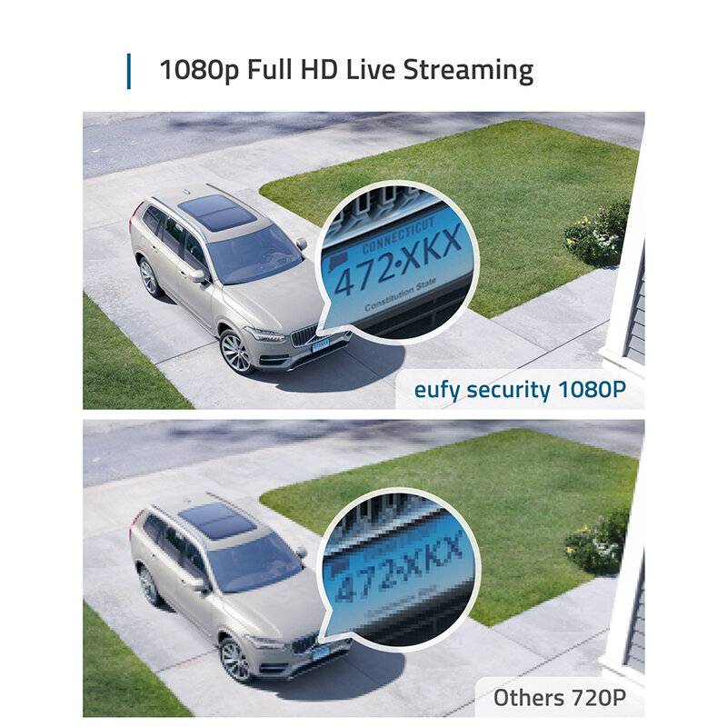 Eufy segurança, eufycam 2c 2-cam kit, sistema de segurança em casa sem fio com vida útil da bateria de 180 dias, compatibilidade homekit, 1080p hd