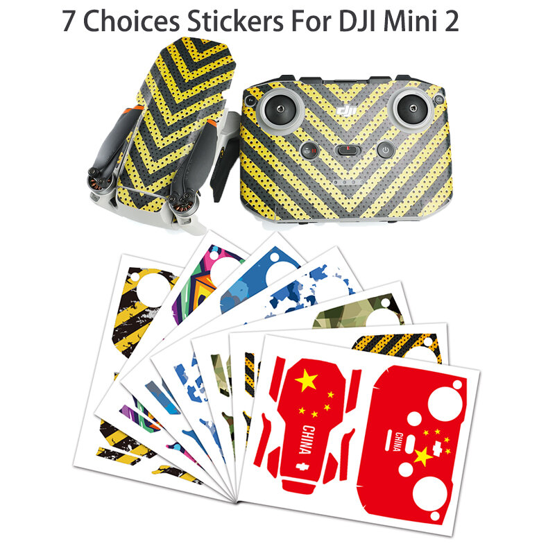 PVC Stickers For DJI Mini 2 Waterproof Protective Film Scratch-proof Decals Full Cover Skin For DJI Mini 2 Drone Accessories