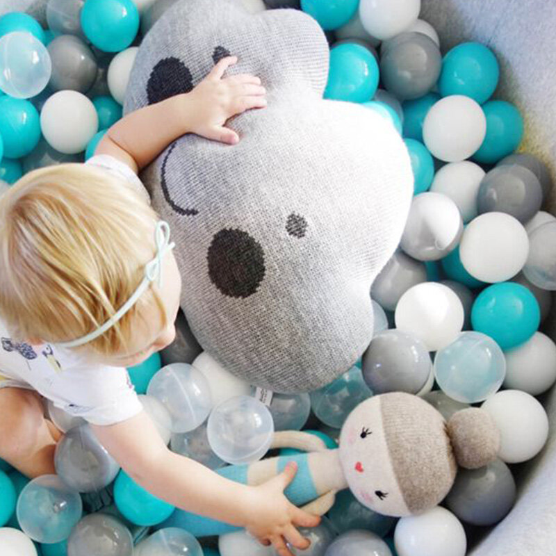 50 Pcs/lot Plastik Bola Laut Lembut Ramah Lingkungan Bola Warna-warni Anak-anak Lucu Mainan Bayi Di Dalam Ruangan Pit Air Kolam Renang Gelombang Bola Diameter 7 Cm