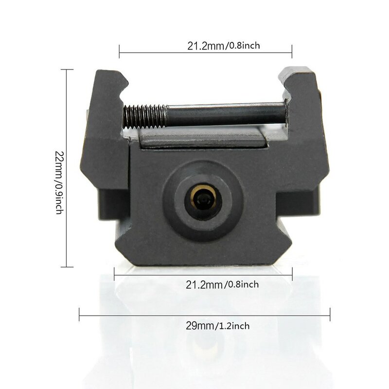 Caccia Red Dot Laser Mini mirino compatto con supporto per binario Picatinny da 21mm per pistola tattica per cannocchiale da puntamento