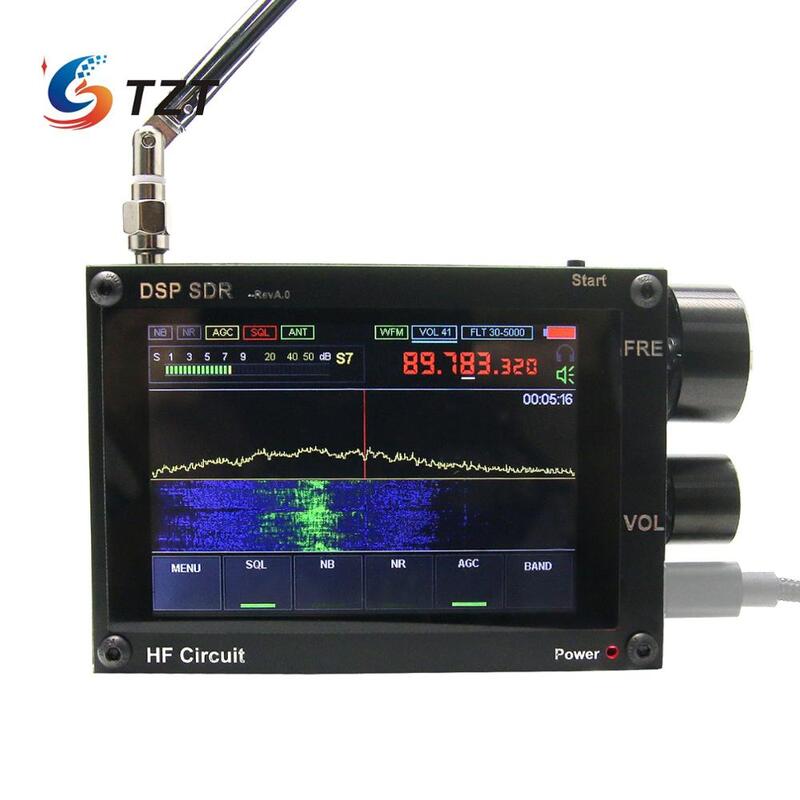 3.5 인치 50KHz-2GHz 말라카이트 DSP SDR 단파 라디오 수신기 Malahit Nice Sound 2 스피커 AM SSB NFM WFM