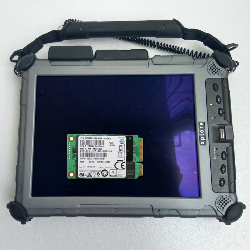 Tablet Kasar 2021 untuk Xplore Ix104 I7 & 4G Laptop Alat Diagnostik Mobil Terpasang dengan Baik dengan Perangkat Lunak Mb Star C4 V2021 Mb C5 Star