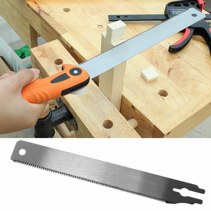 Mão puxar lâmina de serra substituição 250d flexível fino-dentes madeira ferramenta doméstica madeiras pvc abs tubos poda jardim